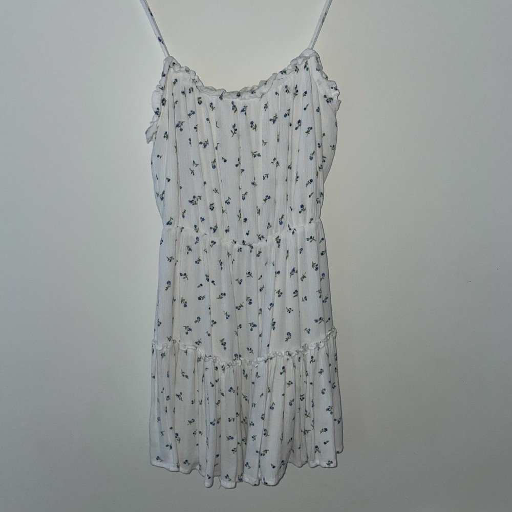 La Hearts White Floral Mini Dress